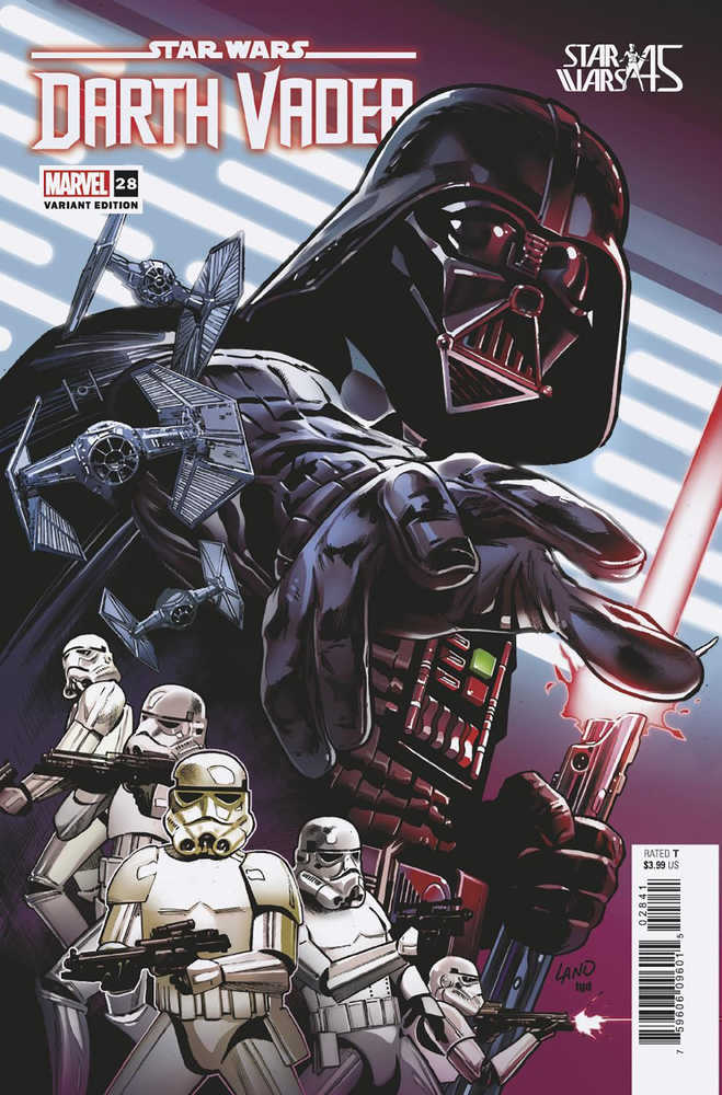 Stock Photo of Star Wars Darth Vader #28 Land New Hope 45th Anniversary Variant comic sold by Stronghold Collectibles