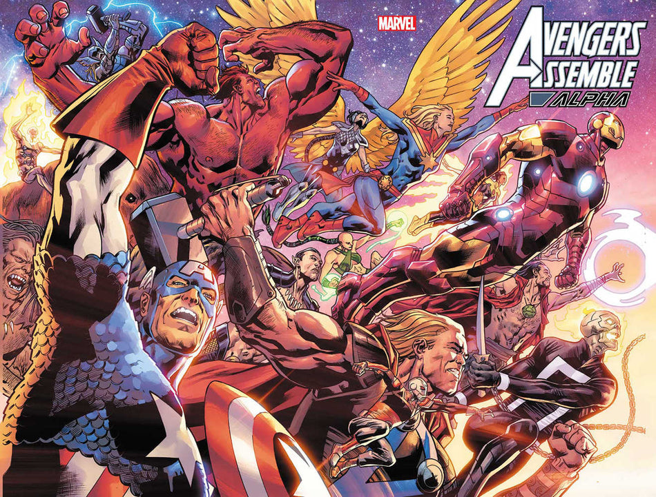 Stock Photo of Avengers Assemble Alpha #1 Hitch Wrpad Cover comic sold by Stronghold Collectibles