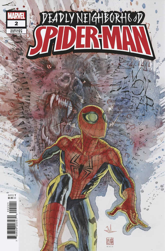 Stock Photo of Deadly Neighborhood Spider-Man #2 (Of 5) David Mack Variant comic sold by Stronghold Collectibles