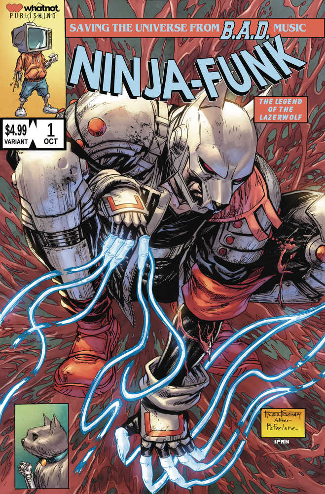 Stock Photo of Ninja Funk #1C (Of 4) Kirkham Lazerwolf Variant comic sold by Stronghold Collectibles