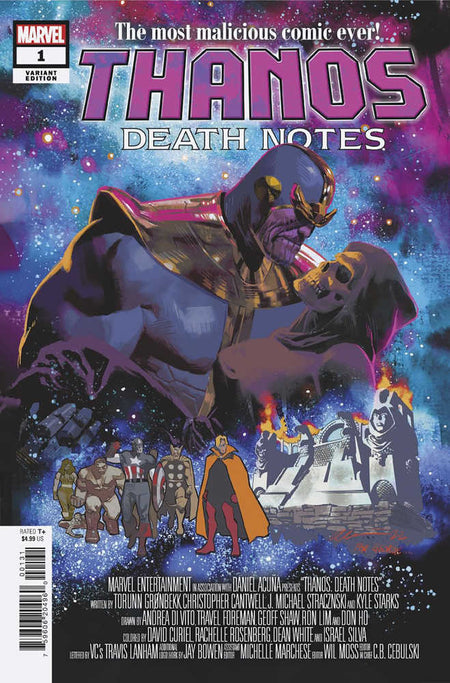 Stock Photo of Thanos Death Notes #1 Acuna Variant comic sold by Stronghold Collectibles