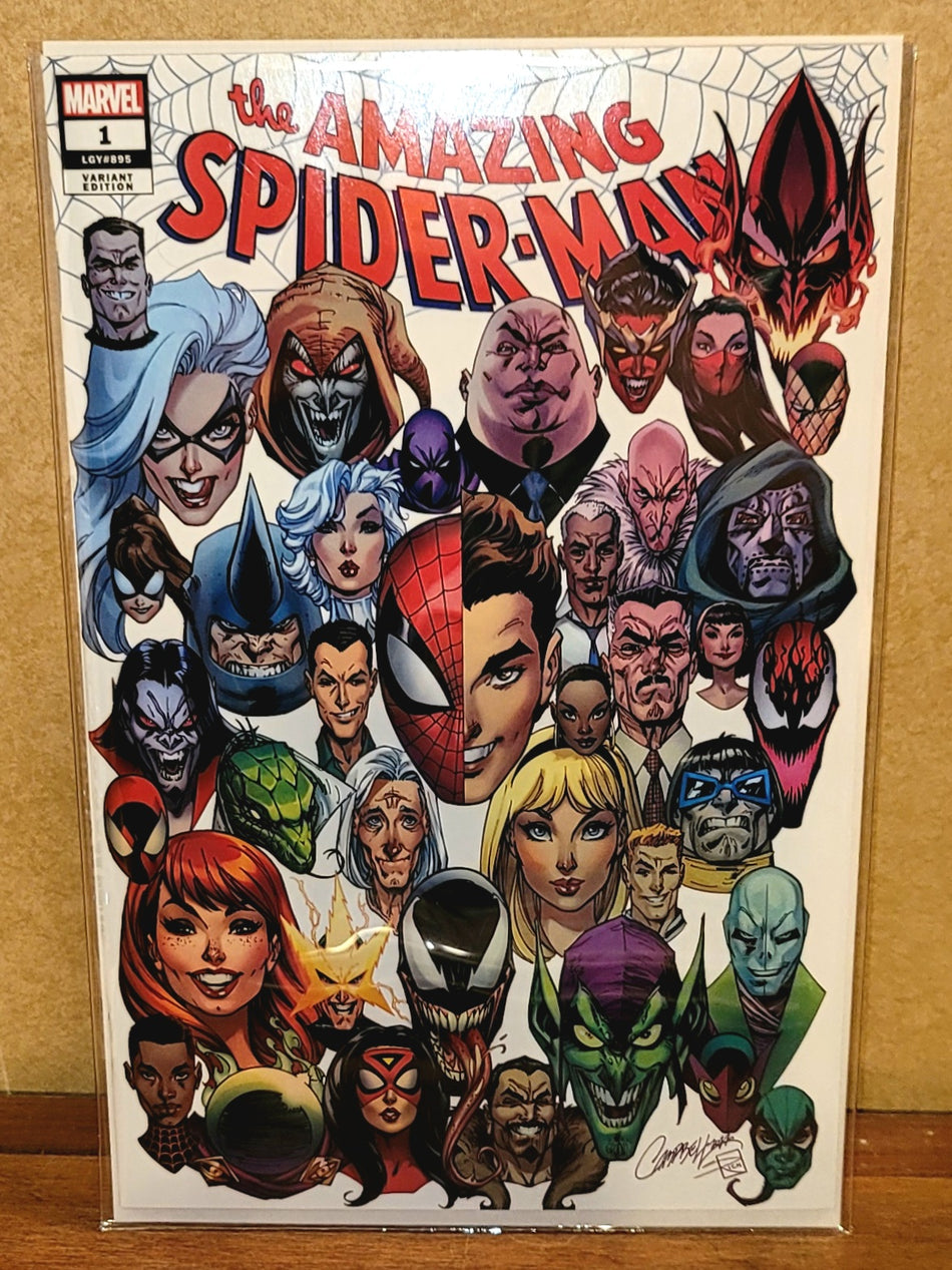 Amazing Spider-Man #1G Faces Cvr LTD to 1,200 Copies J Scott Campbell EXCLUSIVE NM