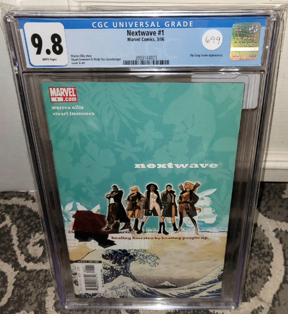 Nextwave #1 (2006) CGC 9.8 1st Modern Costume/Red Hair Elsa Bloodstone