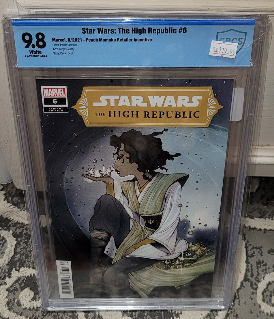 Star Wars: The High Republic #6 1:25 Peach Momoko Ratio Variant CBCS 9.8
