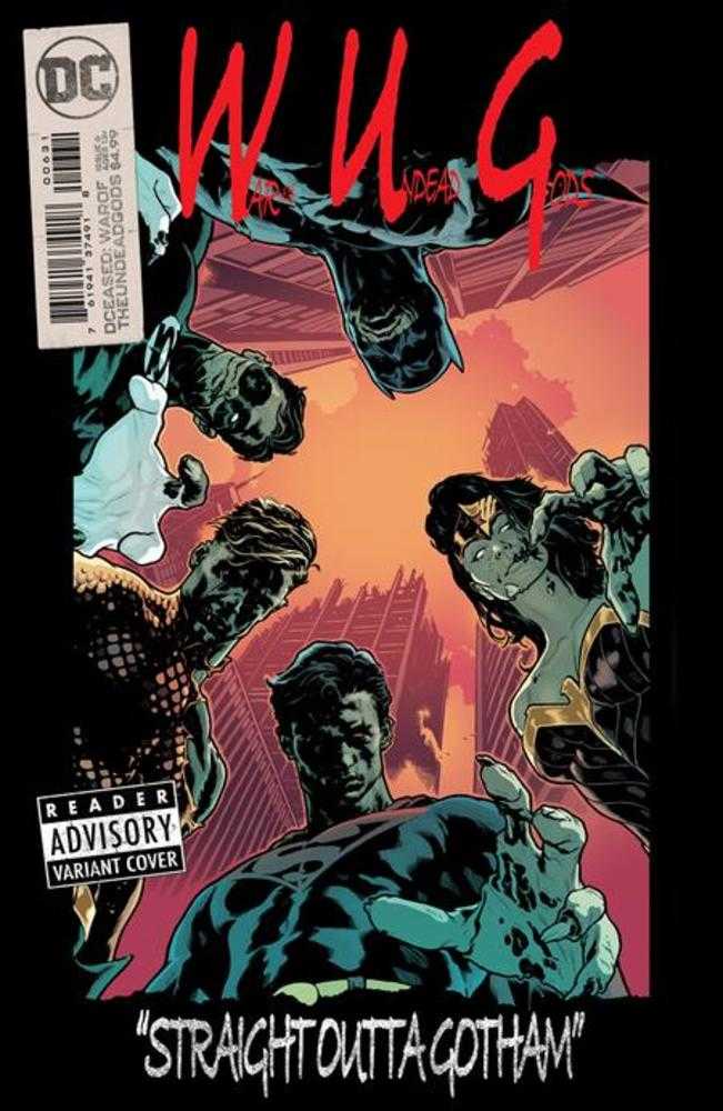 Stock Photo of Dceased War Of The Undead Gods #6B (Of 8) Jeff Spokes Homage Card Stock Variant comic sold by Stronghold Collectibles