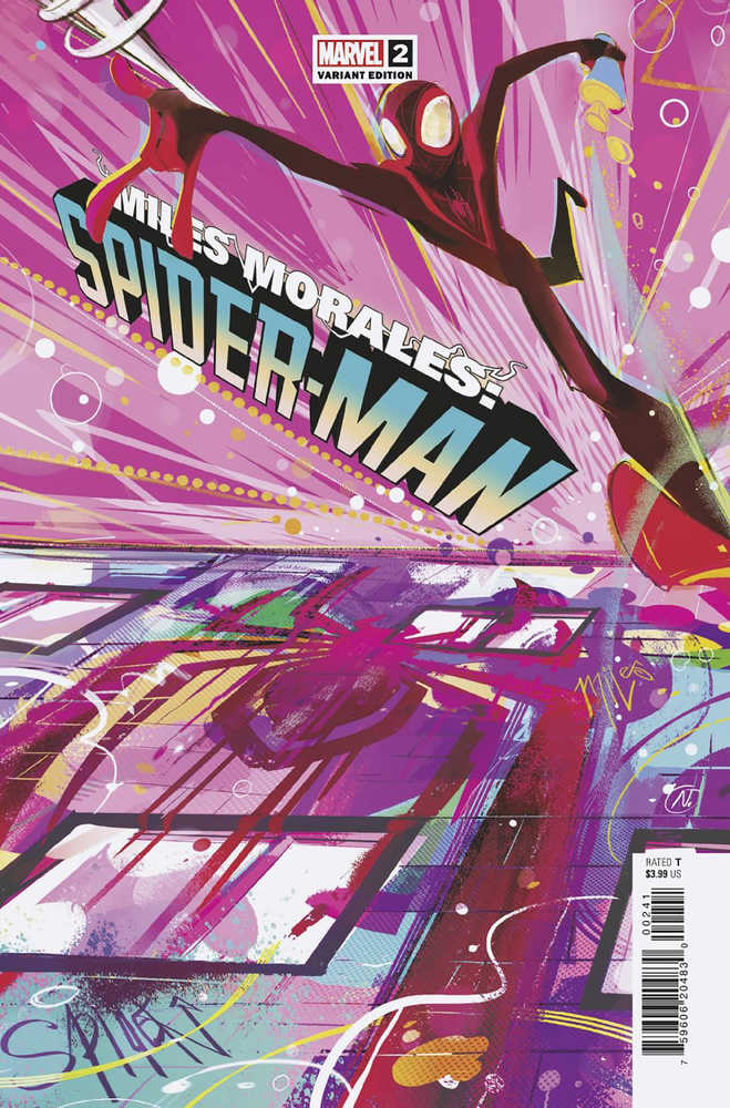 Stock Photo of Miles Morales Spider-Man #2 Graffiti Variant comic sold by Stronghold Collectibles