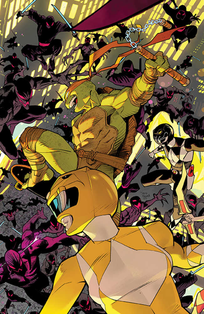 Stock Photo of MMPR Teenage Mutant Ninja Turtles II #1B (Of 5) Connecting Variant 2 Mora comic sold by Stronghold Collectibles