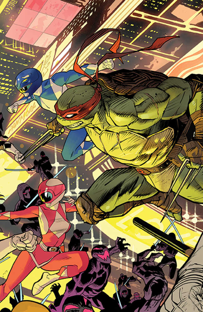 Stock Photo of MMPR Teenage Mutant Ninja Turtles II #1C (Of 5) Connecting Variant 3 Mora comic sold by Stronghold Collectibles