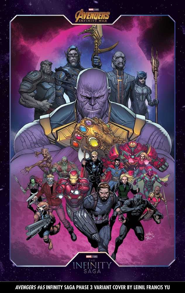 Stock Photo of Avengers #65 Yu Infinity Saga Phase 3 Variant comic sold by Stronghold Collectibles