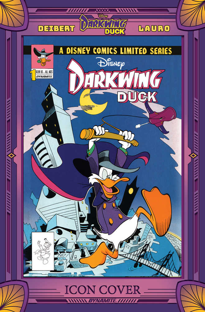 Stock Photo of Darkwing Duck #1H 1:10 Moore Modern Icon 1991 comic sold by Stronghold Collectibles