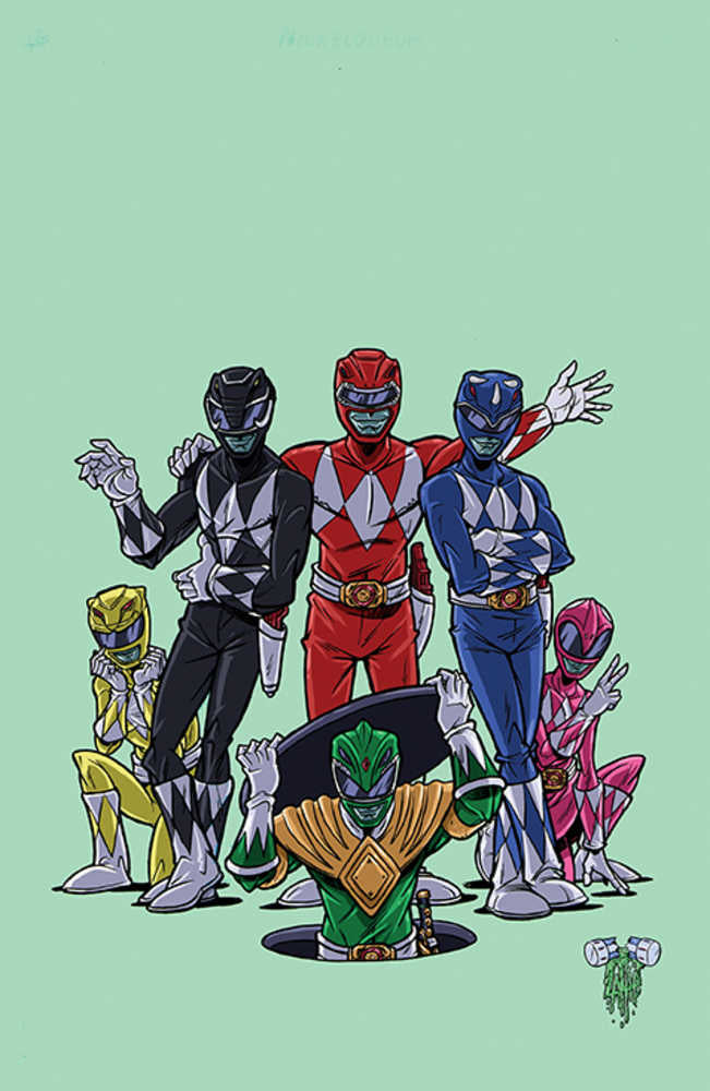 Stock Photo of MMPR Teenage Mutant Ninja Turtles II #2C (Of 5) MMPR Variant Lattie comic sold by Stronghold Collectibles