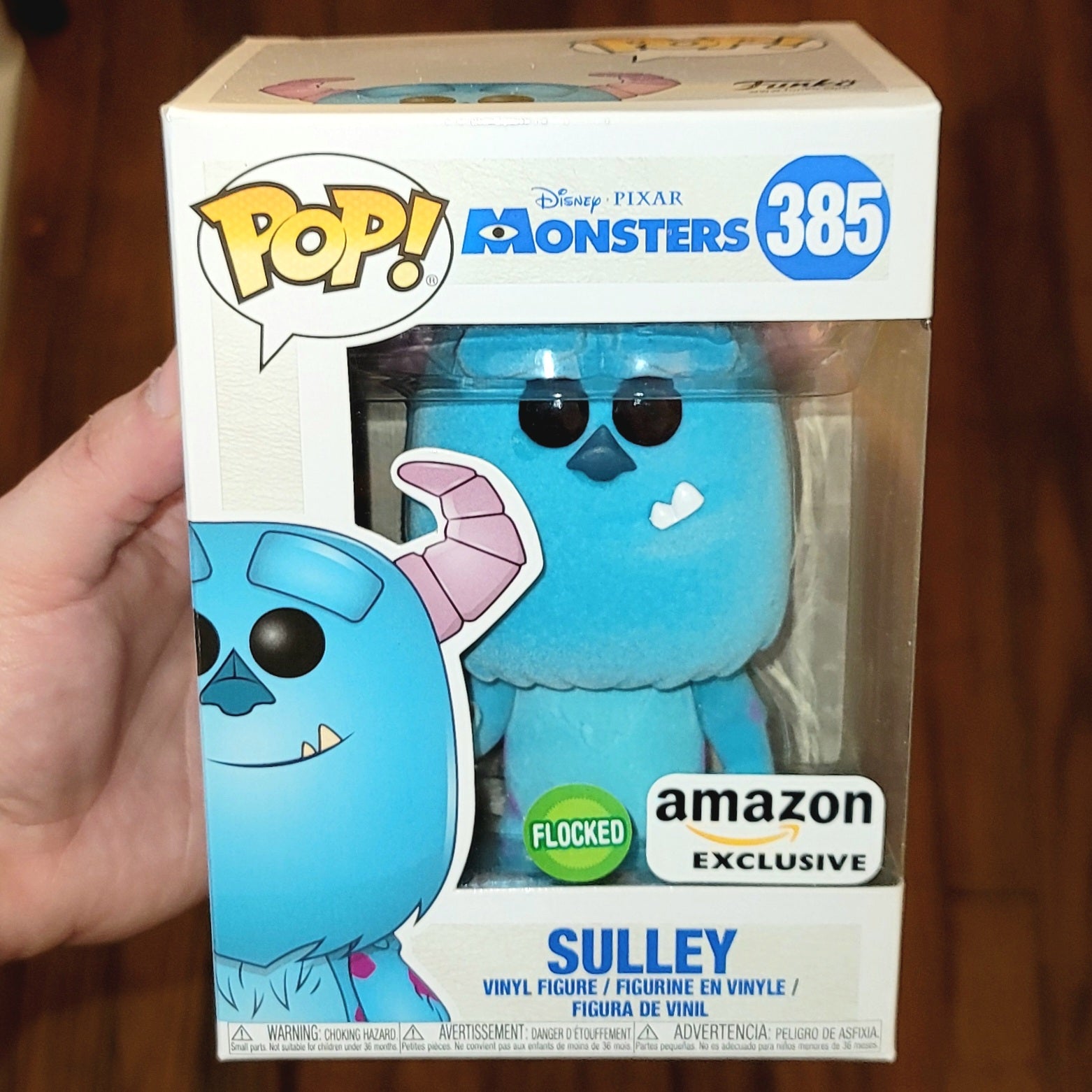 monsters inc funko pop Funko Pop! Disney Monsters Inc 385 Sulley Flocked (Amazon Exclusive)