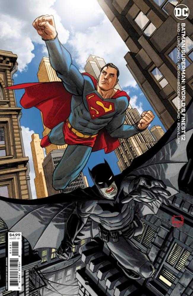 Stock Photo of Batman Superman Worlds Finest #12B Dave Johnson Card Stock Variant comic sold by Stronghold Collectibles