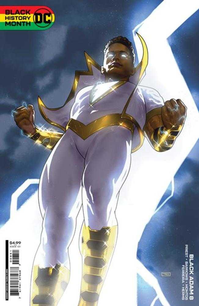 Stock Photo of Black Adam #8D (Of 12) Taurin Clarke Black History Month Card Stock Variant comic sold by Stronghold Collectibles