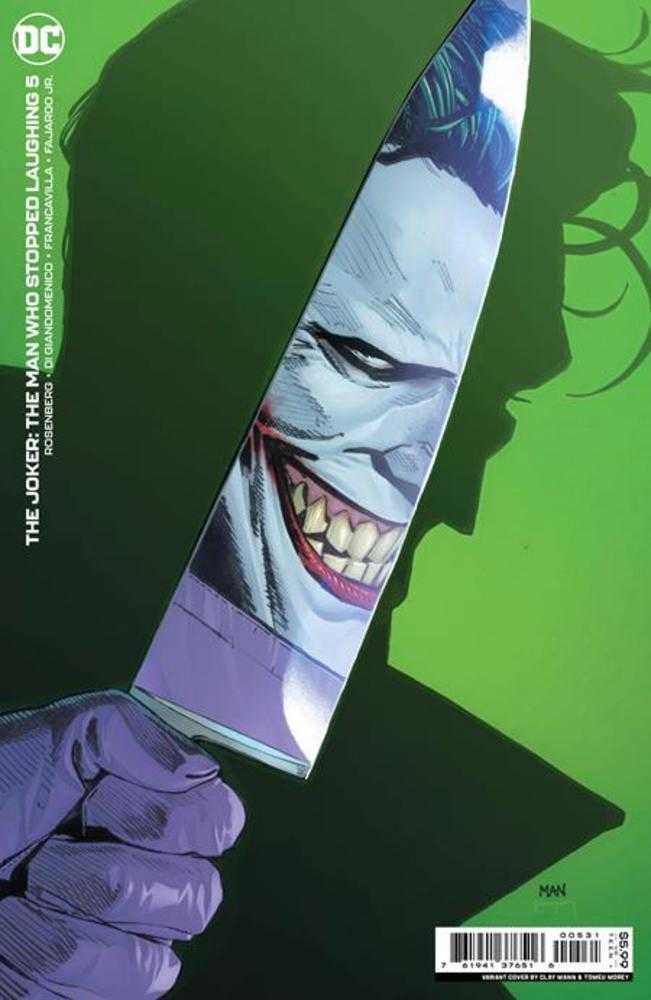 Stock Photo of Joker The Man Who Stopped Laughing #5C Clay Mann Variant comic sold by Stronghold Collectibles