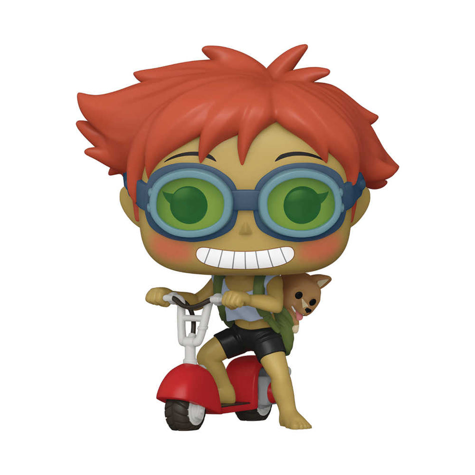 Funko Pop Animation Cowboy Bebop Edward On Scooter with Ein #1215 Vinyl Figure