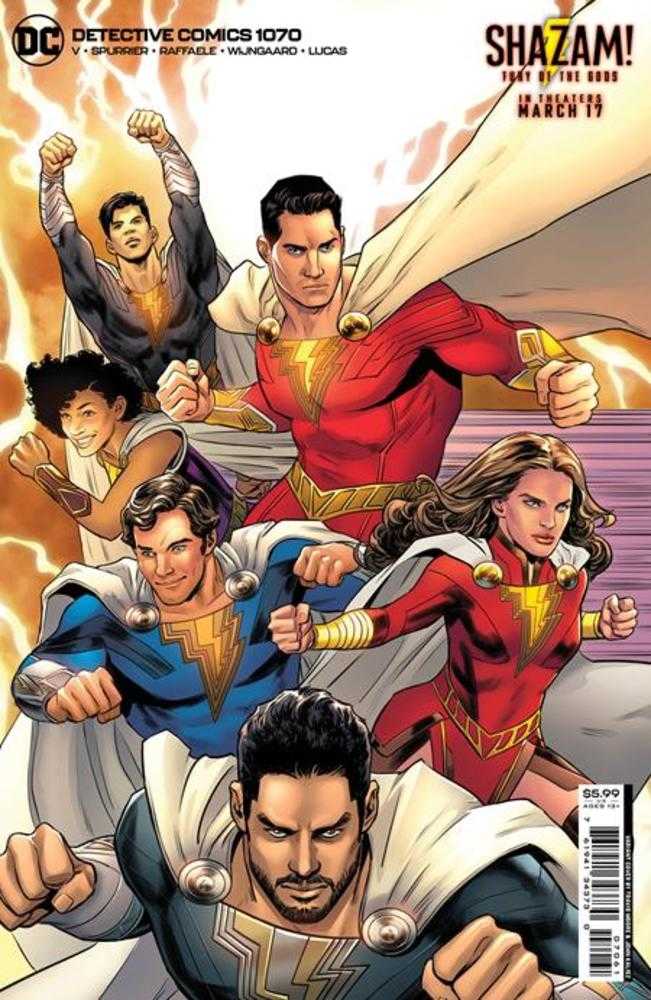 Stock photo of Detective Comics #1070D Travis Moore Shazam Fury Of The Gods Movie Card Stock Variant comic sold by Stronghold Collectibles
