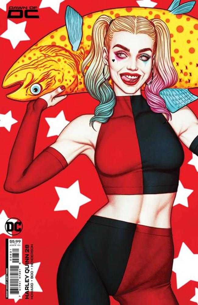 Stock photo of Harley Quinn #28C Jenny Frison Card Stock Variant comic sold by Stronghold Collectibles