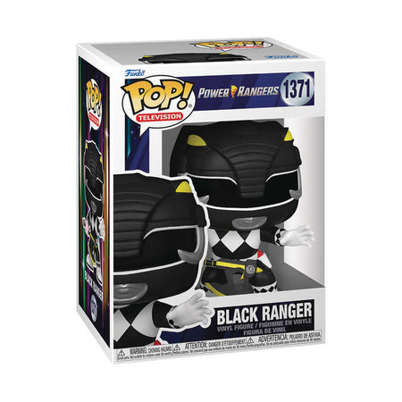 Stock Photo of Pop TV MMPR 30th Black Ranger Vinyl Figure Toys and Models sold by Stronghold Collectibles