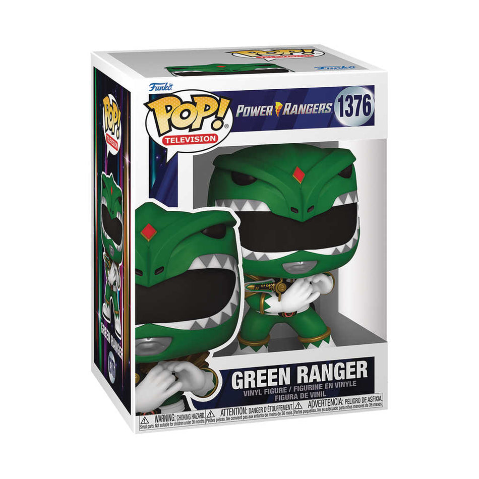 Stock Photo of Pop TV MMPR 30th Green Ranger Vinyl Figure Toys and Models sold by Stronghold Collectibles