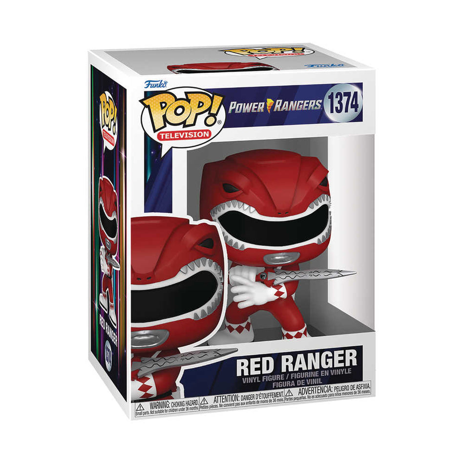 Stock Photo of Pop TV MMPR 30th Red Ranger Vinyl Figure Toys and Models sold by Stronghold Collectibles