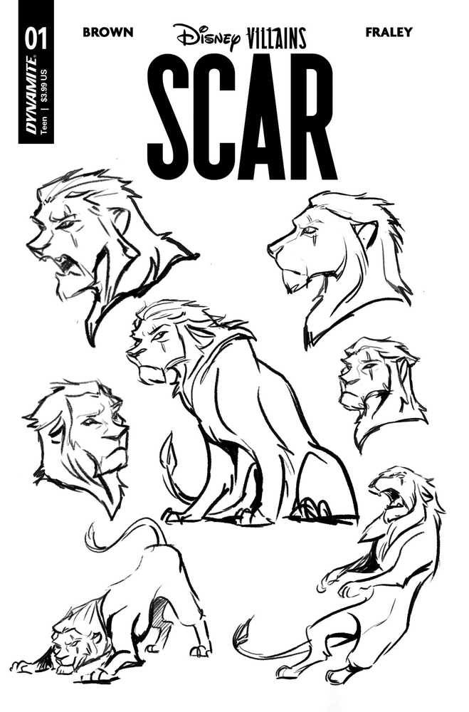 Stock photo of Disney Villains Scar #1J 1:20 Character Desgin comic sold by Stronghold Collectibles