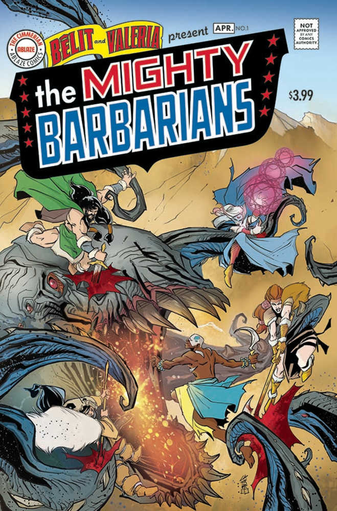 Stock photo of Mighty Barbarians #1D Cafaro Homage comic sold by Stronghold Collectibles