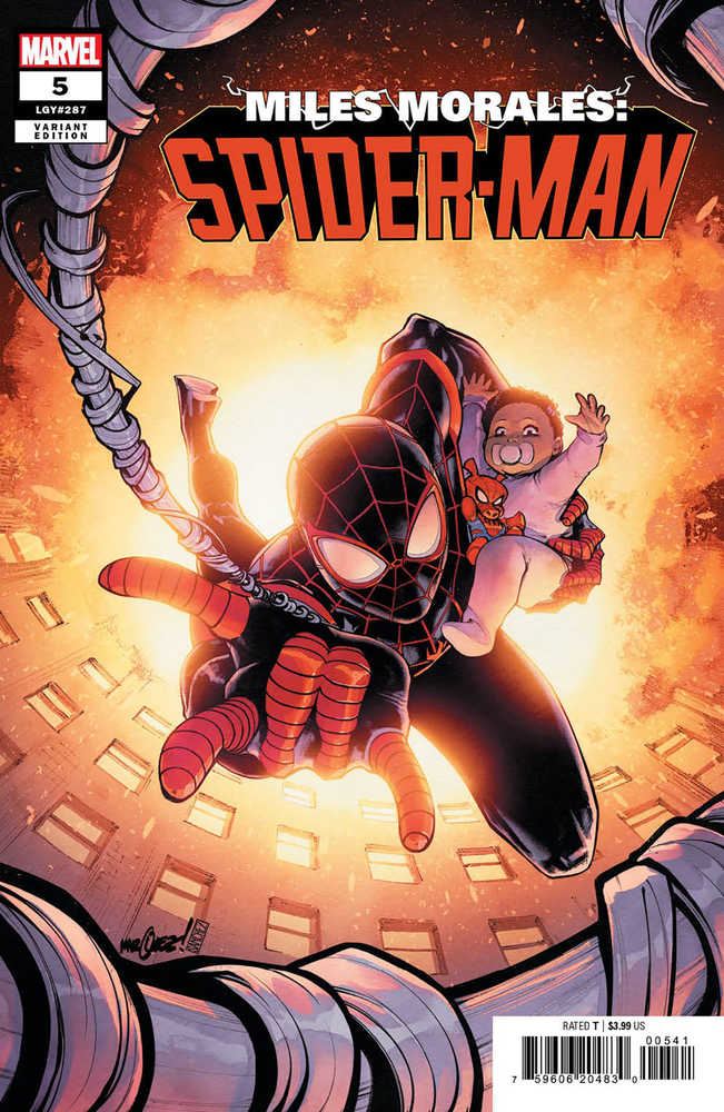Stock Photo of Miles Morales Spider-Man #5 David Marquez Variant comic sold by Stronghold Collectibles