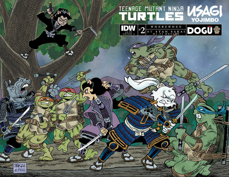 Stock Photo of Teenage Mutant Ninja Turtles/Usagi Yojimbo: Wherewhen #2A (Sakai) comics sold by Stronghold Collectibles