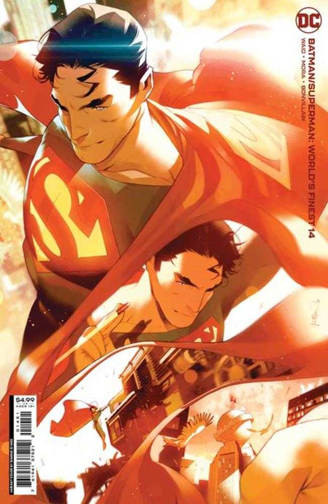 Stock photo of Batman Superman Worlds Finest #14C Simone Di Meo Superman Card Stock Variant comic sold by Stronghold Collectibles