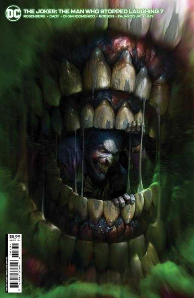 Stock photo of Joker The Man Who Stopped Laughing #7C Francesco Mattina Variant comic sold by Stronghold Collectibles
