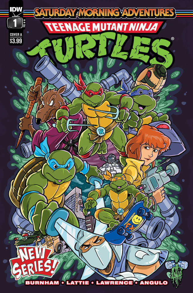 Stock photo of TMNT Saturday Morning Adventures  #1 CVR A Lattie comic sold by Stronghold Collectibles