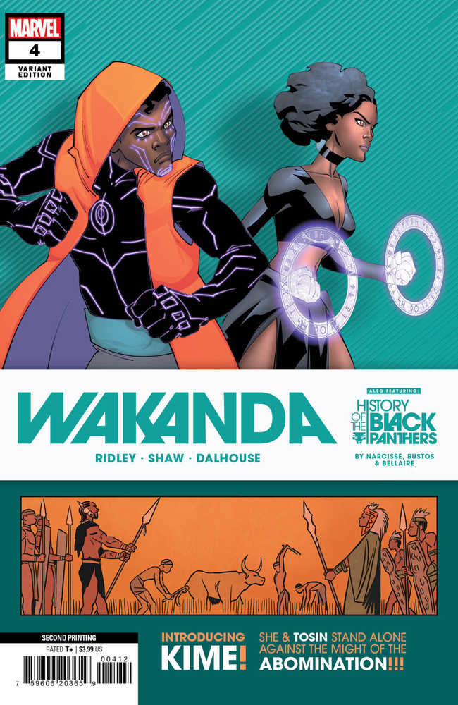 Stock photo of Wakanda #4 (Of 5) 2nd Print Shaw Bustos Variant comic sold by Stronghold Collectibles