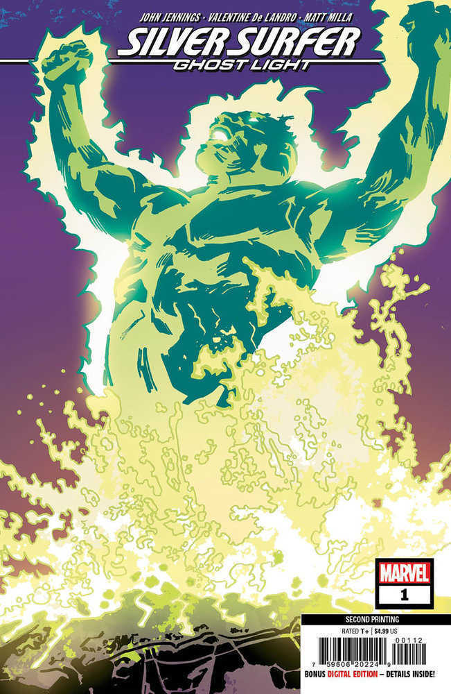 Stock photo of Silver Surfer Ghost Light #1 2nd Print Valentine De Landro Variant comic sold by Stronghold Collectibles