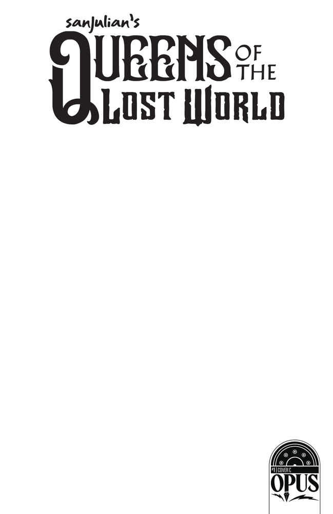 Stock photo of Sanjulian Queen Lost World #1 CVR C 1:5 Blank Variant comic sold by Stronghold Collectibles