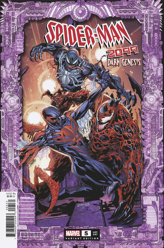Stock photo of Spider-Man 2099 Dark Genesis 5 Ken Lashley Frame Variant comic sold by Stronghold Collectibles