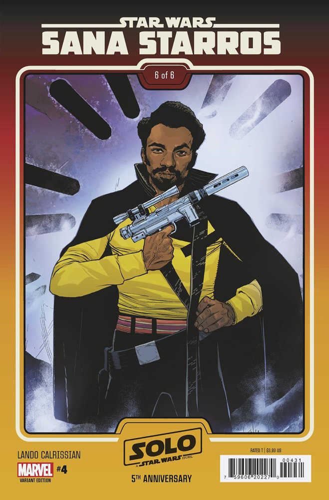 Stock photo of Star Wars Sana Starros 4 Leinil Yu Lando Solo 5th Anniversary Movie Variant comic sold by Stronghold Collectibles