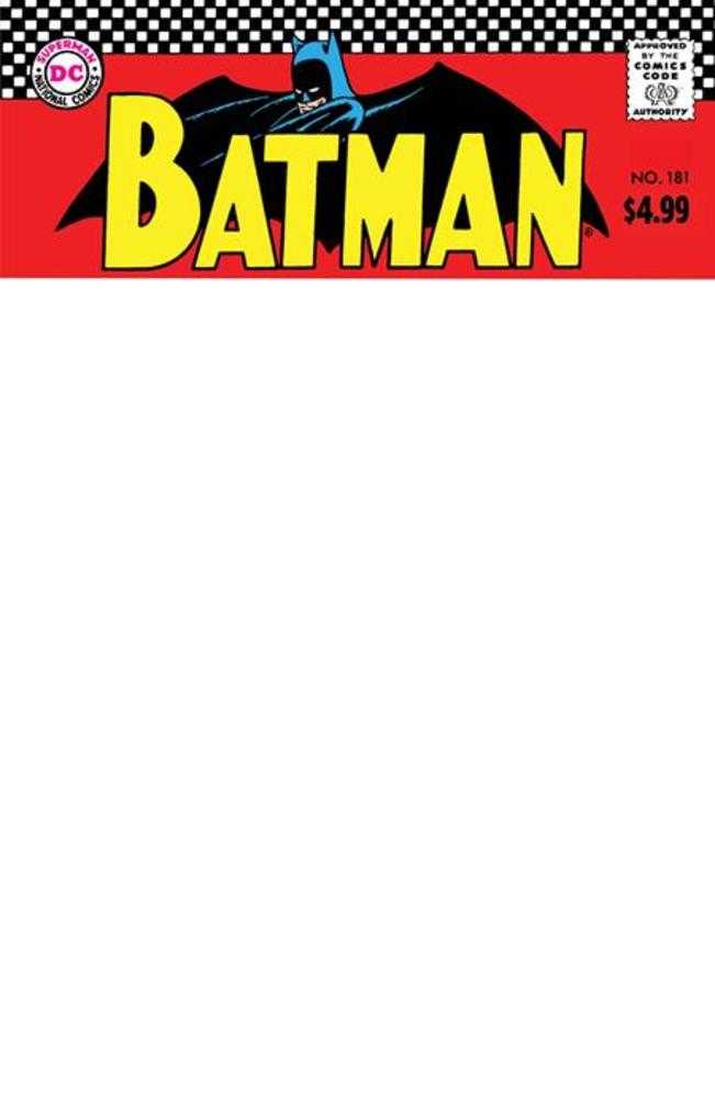 Stock Photo of Batman #181 Facsimile Edition CVR C Blank Variant comic sold by Stronghold Collectibles