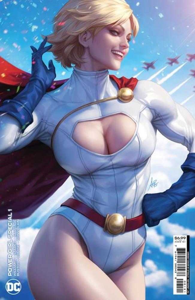 Stock photo of Power Girl Special #1 (One Shot) CVR B Stanley Artgerm Lau Card Stock Variant comic sold by Stronghold Collectibles