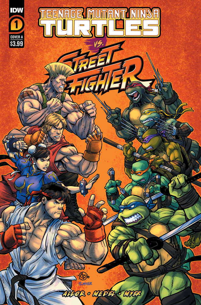 Stock photo of TMNT vs Street Fighter #1 (Of 5) CVR A Medel comic sold by Stronghold Collectibles