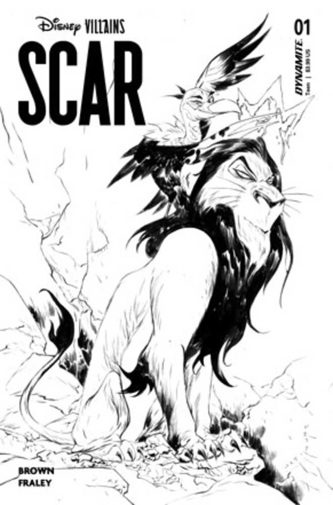 Stock photo of Disney Villains Scar #1ZB 1:10 Jae Lee Black & White Variant Edition comic sold by Stronghold Collectibles