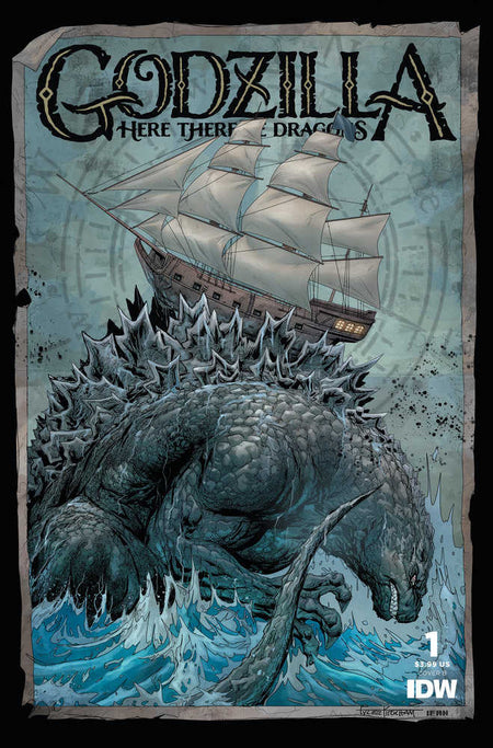 Stock Photo Godzilla: Here There Be Dragons #1 CVR B Kirkham Variant comic sold by Stronghold Collectibles