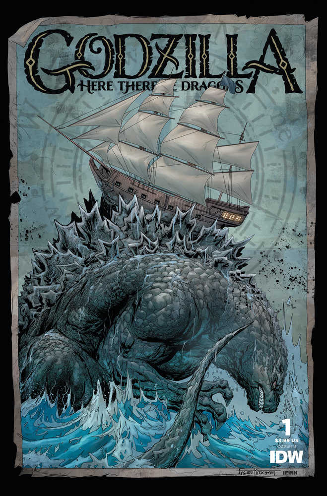 Stock Photo Godzilla: Here There Be Dragons #1 CVR B Kirkham Variant comic sold by Stronghold Collectibles