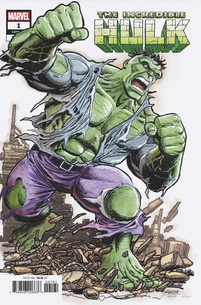 Stock Photo Incredible Hulk 1 George Perez Variant comic sold by Stronghold Collectibles