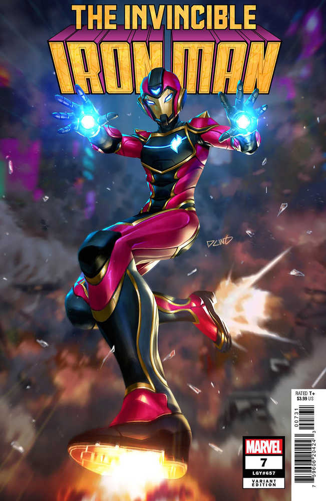 Stock photo of Invincible Iron Man #7 Derrick Chew Ironheart Variant comic sold by Stronghold Collectibles