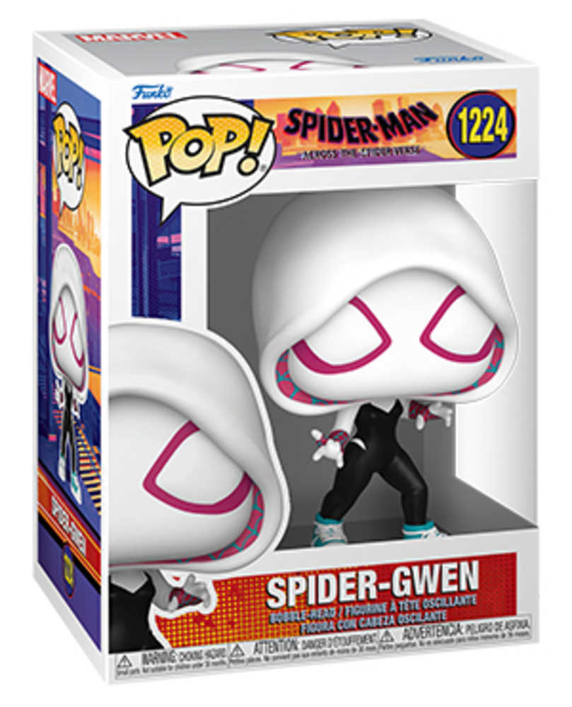 Stock Photo of Pop Vinyl Spider-Man Across Spiderverse Spider-Gwen Vinyl Figure comic sold by Stronghold Collectibles
