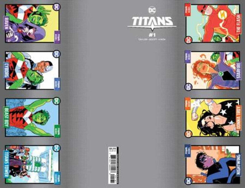 Stock Photo of Titans #1 CVR H Perforation Trading Card Card Stock Variant comic sold by Stronghold Collectibles