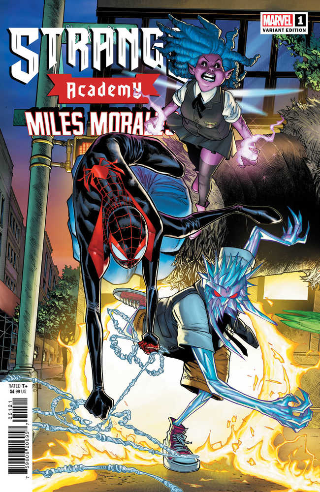 Stock photo of Strange Academy Miles Morales #1 Humberto Ramos Connect Variant comic sold by Stronghold Collectibles