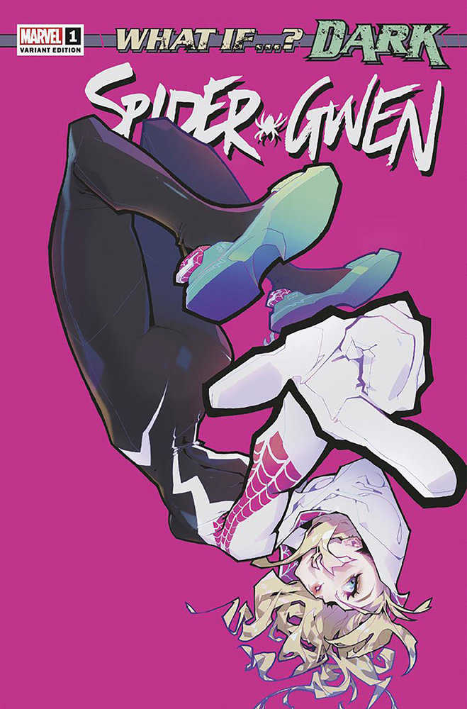 Stock Photo of What If...? Dark: Spider-Gwen 1 Rose Besch Variant comic sold by Stronghold Collectibles