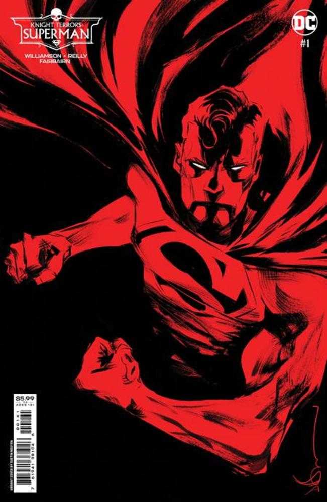Stock Photo of Knight Terrors Superman #1 (Of 2) CVR D Dustin Nguyen Midnight Card Stock Variant comic sold by Stronghold Collectibles